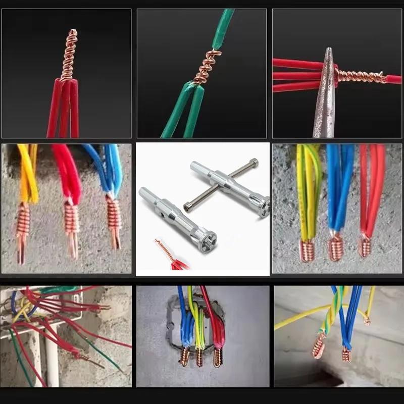 Automatic Wire Stripper Twisted Wire Tool Cable Peeling Twisting Connector Electrician Artifact Connector Hand Tools Multitool