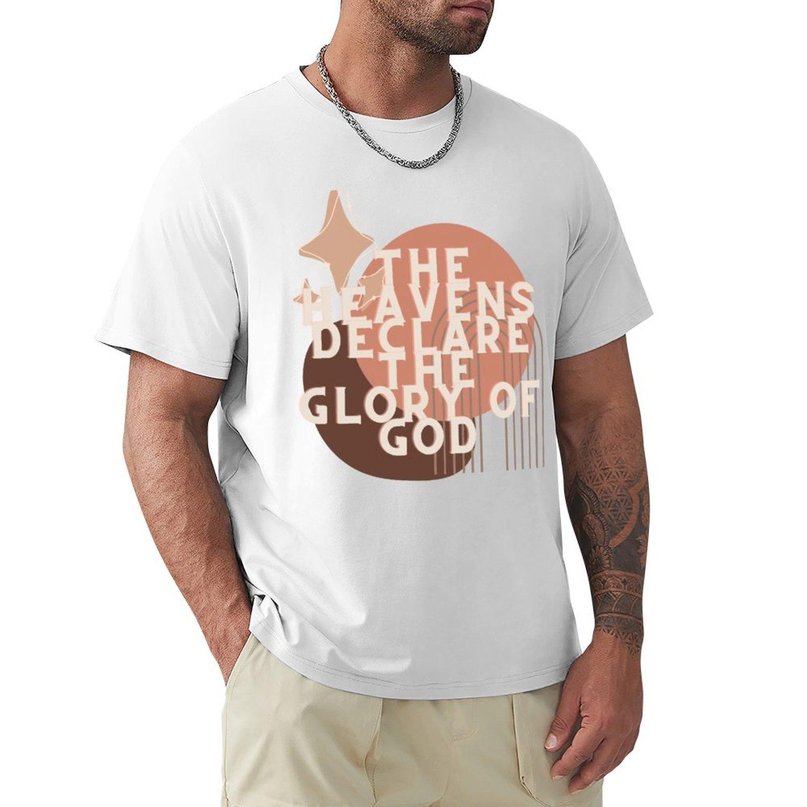 The Heavens Declare Tshirt Summer Sports Quick Dry Tshirt S