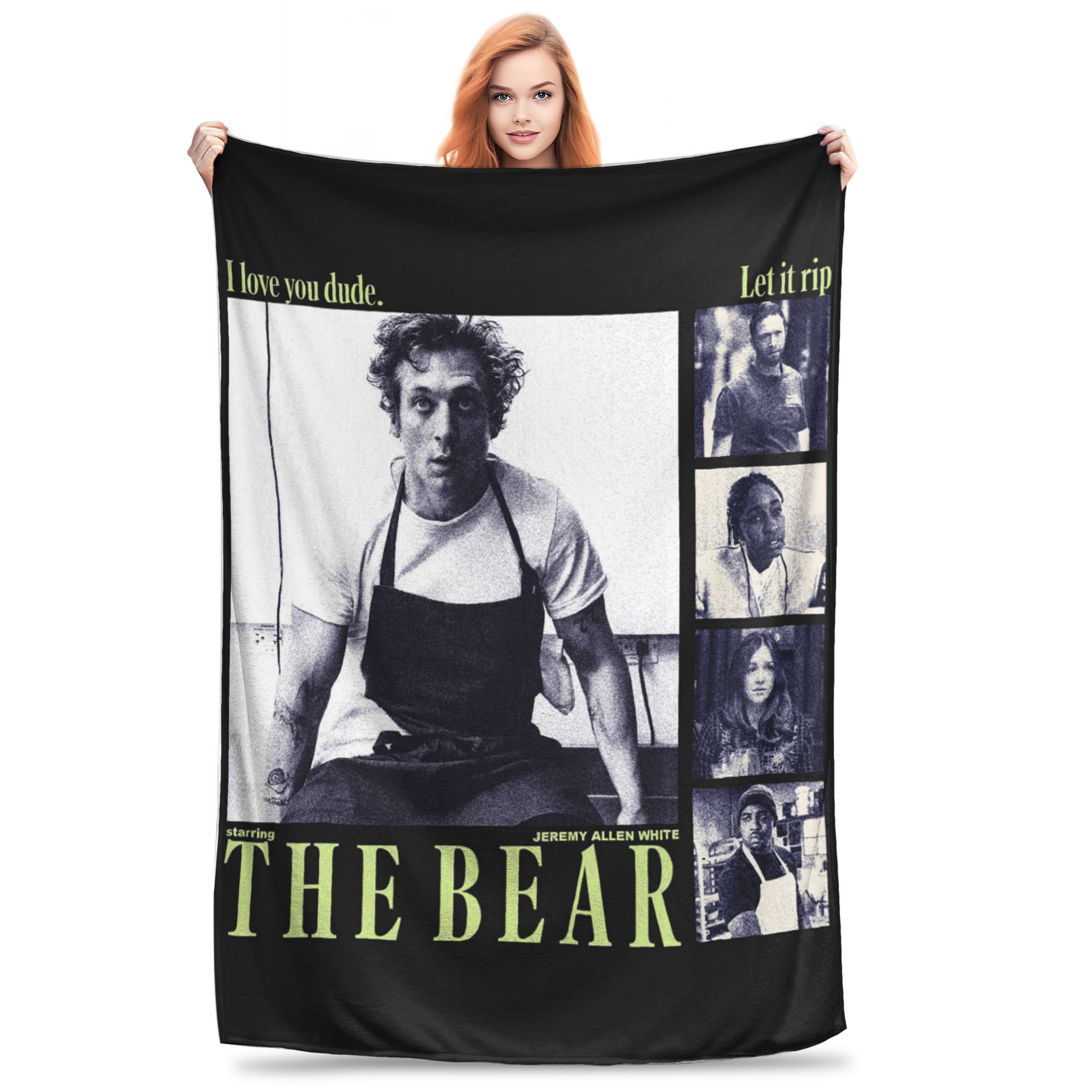 

Jeremy Allen White Bootleg The Bear Tv Show Blankets Super Soft Fleece Sofa Throw Blanket for Couch Bedding Throws Bedspread 80x120cm