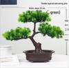 Artificial Bonsai Pine Tree for Indoor Decoration - Small Green Plant Ornament for Home or Living Room