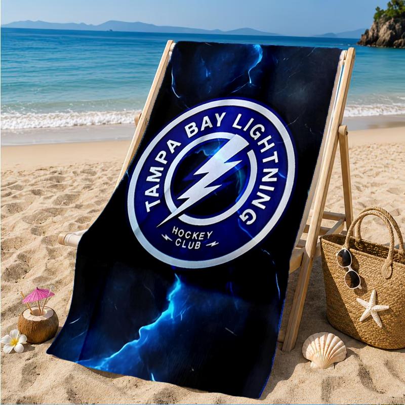 Tampa Bay Hockey Beach Towel, Super Soft Microfiber, Perfect Gift for Her/Him, Birthday, for Pool, Beach, Travel, Decor Beach Party