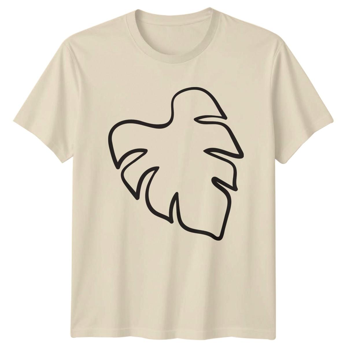 Tropical Leaf Minimalist Plant Lover T-Shirt Tropical Plants Nature Birthday XXXXL