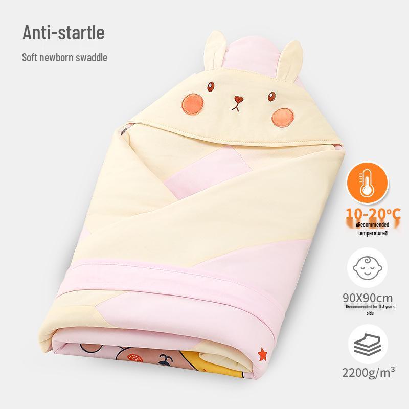 Thickened Cotton Swaddle Blanket for Newborns - Cozy Outdoor & Delivery Room Use
