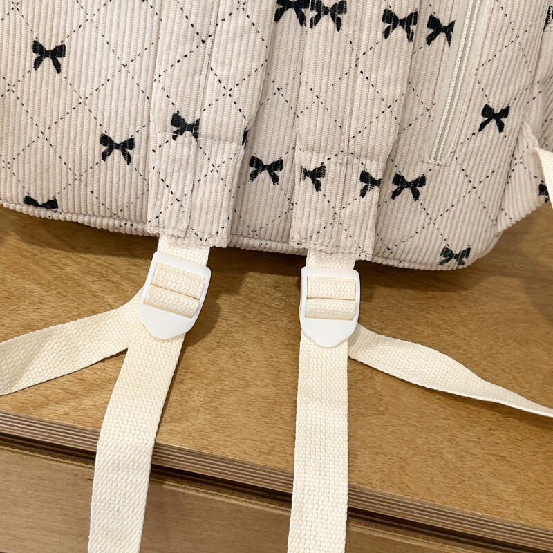 Student School Bag Bow Ribbon Large Capacity Backpack Computer Backpack