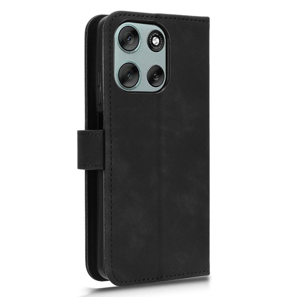 For Motorola Moto G56 5G Leather Case Skin Feel Anti Drop Wallet Flip Phone Cover