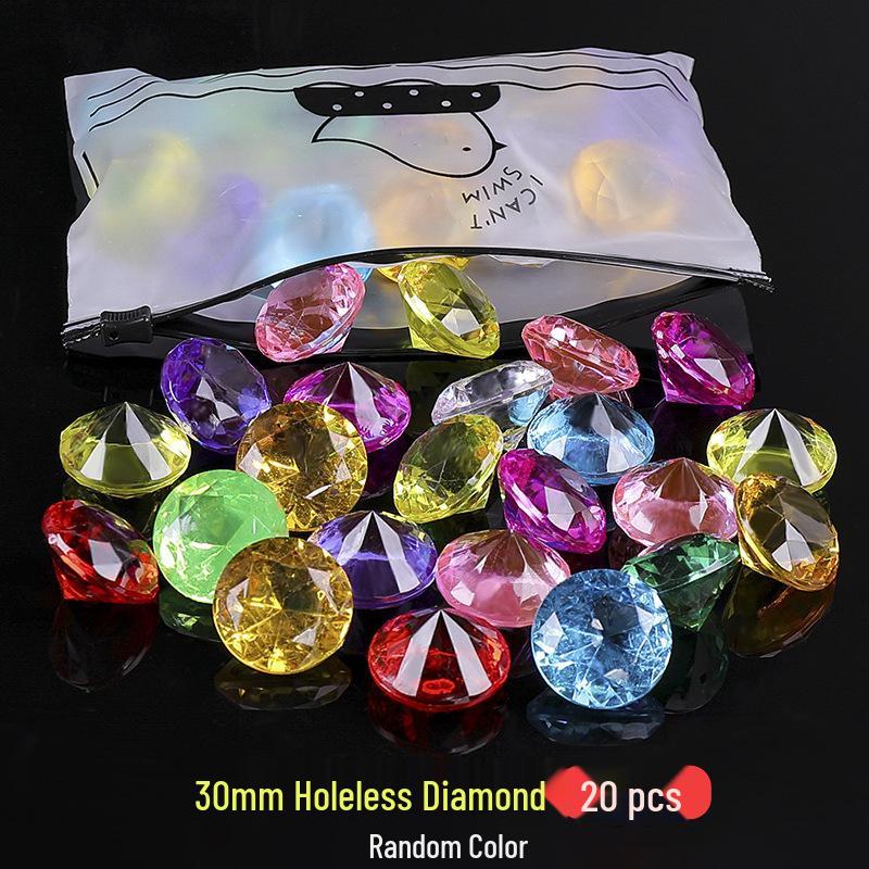 DIY Gemstone Treasure Kit: Imitation Crystal Diamonds & Mixed Acrylic Ornaments for Kids
