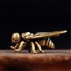 Unique Bronze Insect Necklace Old Encouraged Plan Thin Comfort Fine Detailed Wing Engraving Jewelry