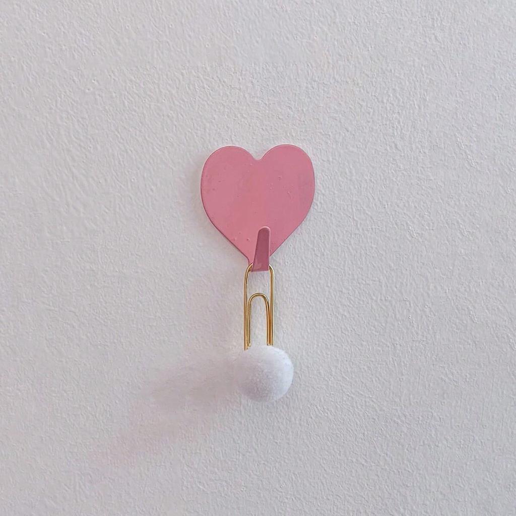 3/5/10/20pcs - Heart-Shaped Hooks - Rustproof, Reusable for Towels, Clothes & Keys - Easy Install, No Drilling Required