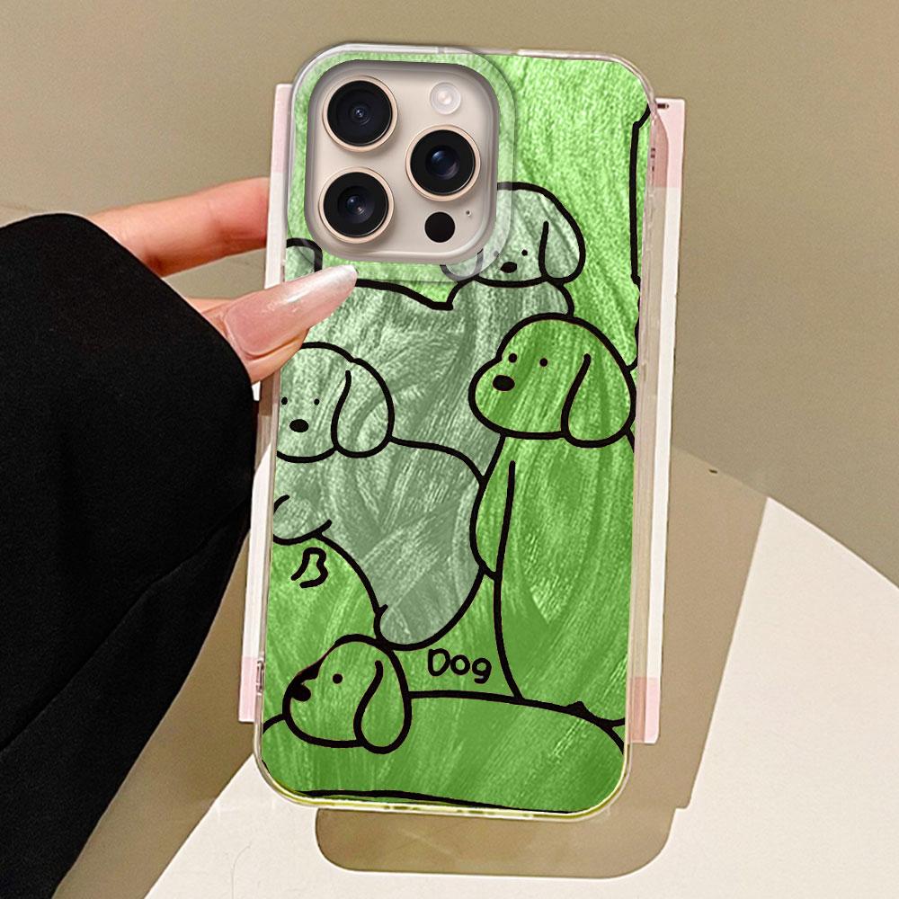 

Чехлы для телефонов Line Dogs разных цветов для Apple iPhone16 15 14 Plus 13 Pro Max 16e 7 SE 2022 для девочек, чехол из силикона, Fundas, чехол из ТПУ iPhone 7 белый