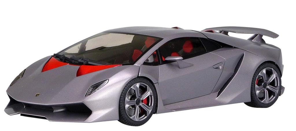 Aoshima Bunka Kyozaisha Super Car Series Lamborghini Sesto Element Plastic Model 1/24 No.21