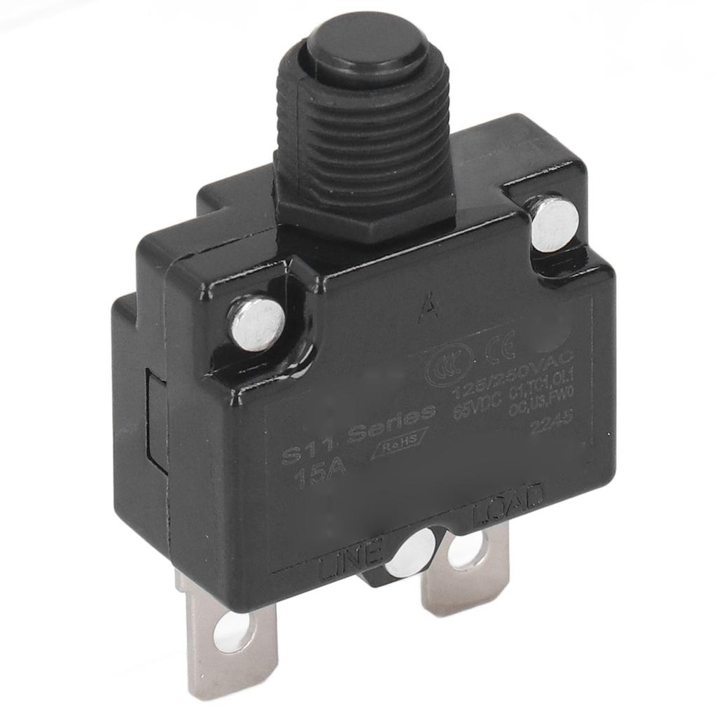 10 Stück Automatisches Rücksetzrelais Sicherung 15A Thermoschalter Leitungsschutzschalter Überlastschutz Wasserdicht