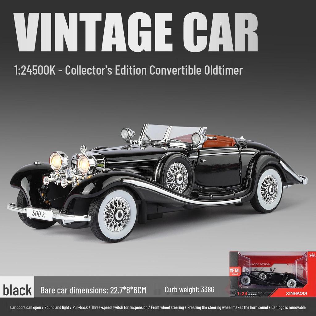 1/24 Rolls-Royce Phantom Alloy Car Model with Sound, Light, and Starry Sky Roof for Kids' Collection and Decoration.