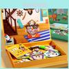 Puzzle Magnétique Visage Dinosaure Pour Tout-Petits Enfants Jouet Éducatif Avec Amusant DIY