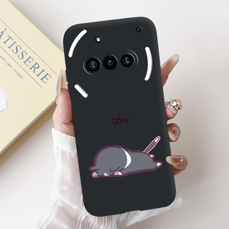 Para Funda Nothing Phone 3A A059 Lindo Dibujo Animado Panda Astronauta Silicona Suave Negro Mate Cubierta Para Nothing Phone3a Pro A059P Fundas