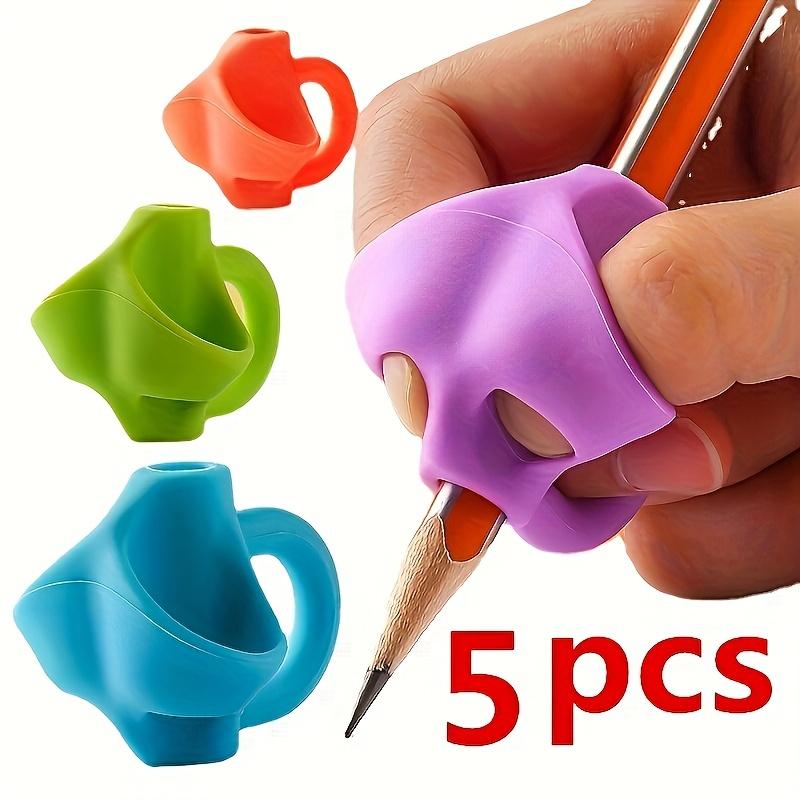 5 Pcs Soft Rubber Pencil Holder Corrector Set for Kindergarten and Primary School Students Writing Posture Aid