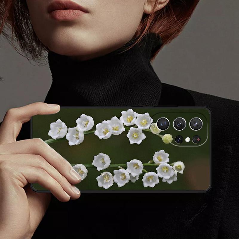 Lily of the Valley Flower Phone Case Cover For Samsung GalaxyS25 S24 Ultra S23 S22 Plus S21 FE S20 Note 10 20 Pro Lite
