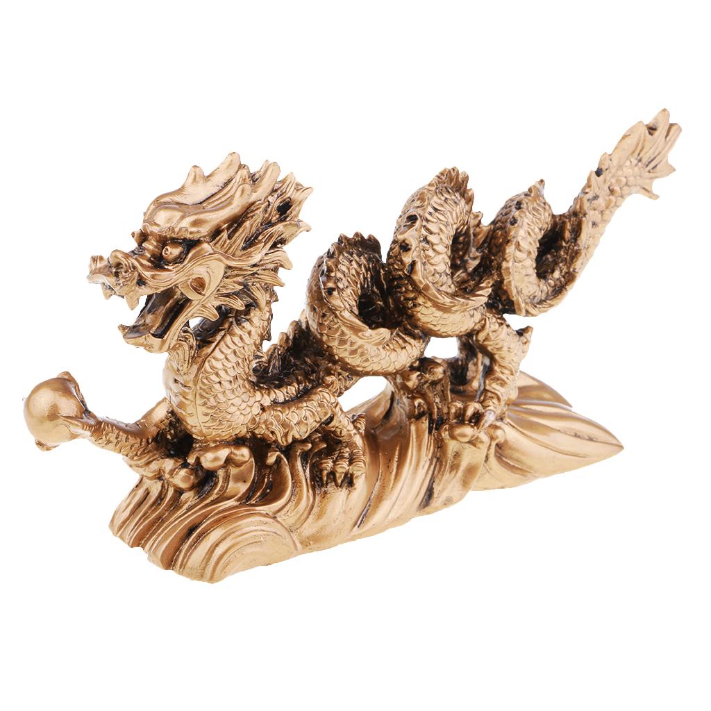 Dragon Sculpture Animal Statue Classic Zodiac Decoration Figurine Business Gifts
