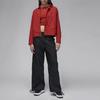 Jordan Solid Color Logo Casual Jacket Women Tops Dune-Red FN5351-615