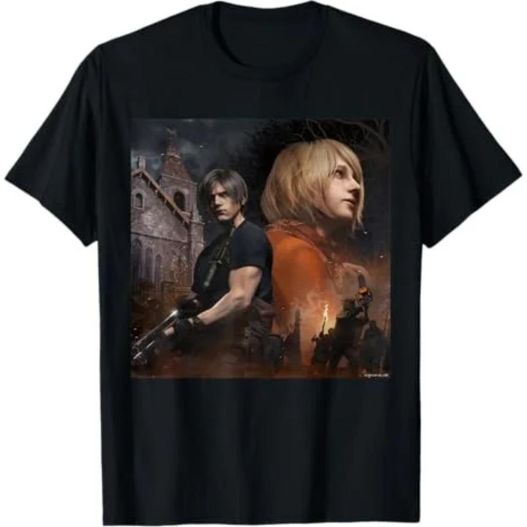 2026 New Resident Evil Requiem Comfortable Streetwear T-Shirt Unisex High Quality Oversized Casual T Shirt Cotton Men Women Tee
