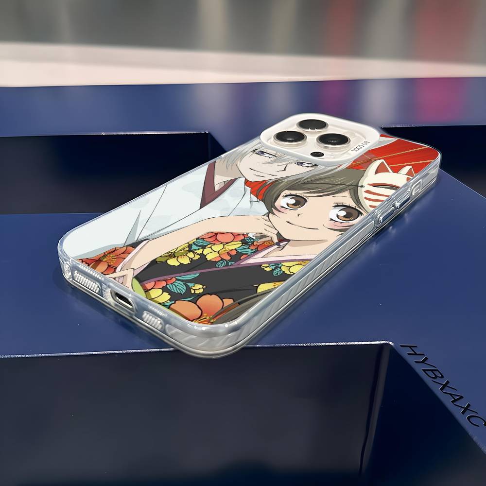Anime K-Kamisama Kiss Handyhülle Für iPhone 16 15 14 13 12 11 Pro Max Weiß Ultraleicht Laser Metallisch Aurora Funda