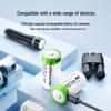 3.7V High-Capacity CR2 Rechargeable Lithium Battery with USB Type-C Charging for Cameras and Flashlights