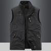 Men's Double Sided Vest Men's Outdoor Sports Vest Plus Velvet Vest Sleeveless Jacket