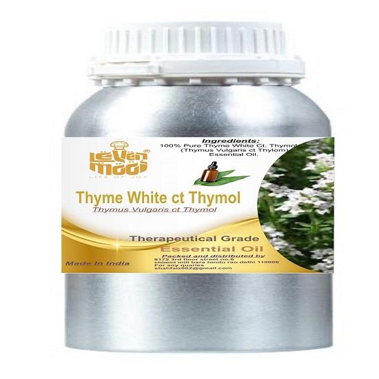 Levenmooi Thyme White Ct. Linalool (Thymus Vulgaris) Pure & Natural Therapeutic Grade Essential Oil Glass