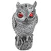 Touch Animal Repeller Solar Powered Owl Glowing Eyes Lifelike Appearance Waterproof Sun Resistant Bird Repeller for Home Garden Patio Fence