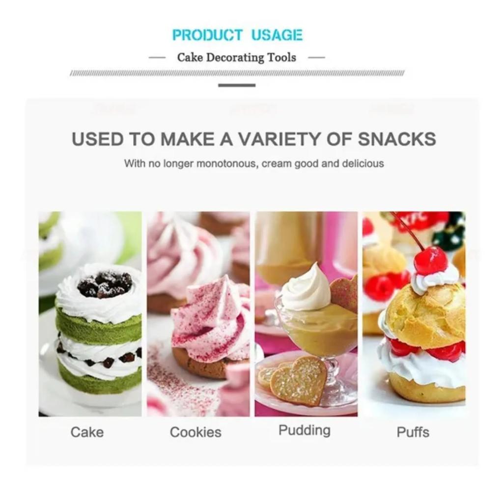 24 PCS Silicone Piping Bags Set with Spout Tips for Cake Decorating Professional Baking Pastry Tools Kit