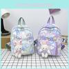 Adorable Cartoon Nylon Kids Backpack For Kindergarten Boys And Girls In Pink