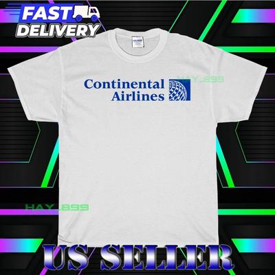 NEW SHIRT CONTINENTAL AIRLINES LOGO T-Shirt FUNNY AMERICAN USA UNISEX SIZE S-5XL