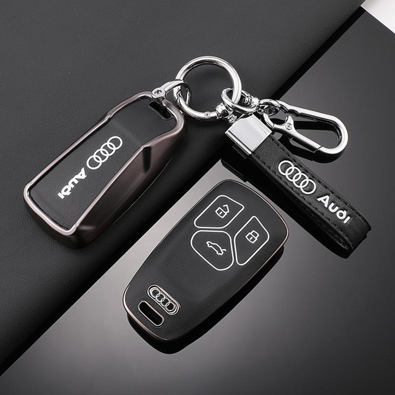 For Audi 8YFashion TPU Car Key Case Remote Control Key Full Cover Holder for Audi A4 B9 Q5 Q7 TT TTS 8S 2016 2017 Keychain Accessories