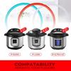 3Pcs Food Grade Silicone Replacement Gaskets Sealing Rings for 5Qt and 6Qt Pressure Cookers Accessories Easy to Use