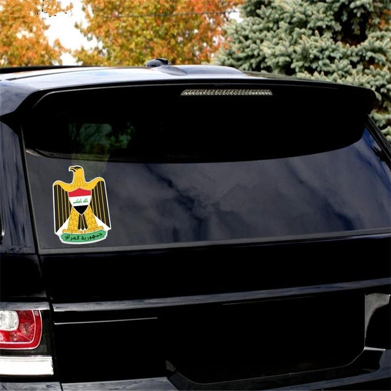 LYKX NEW Coat of Arms of Iraq Car Sticker Funny Colorful Car Stickers Auto Automobile PVC Decals