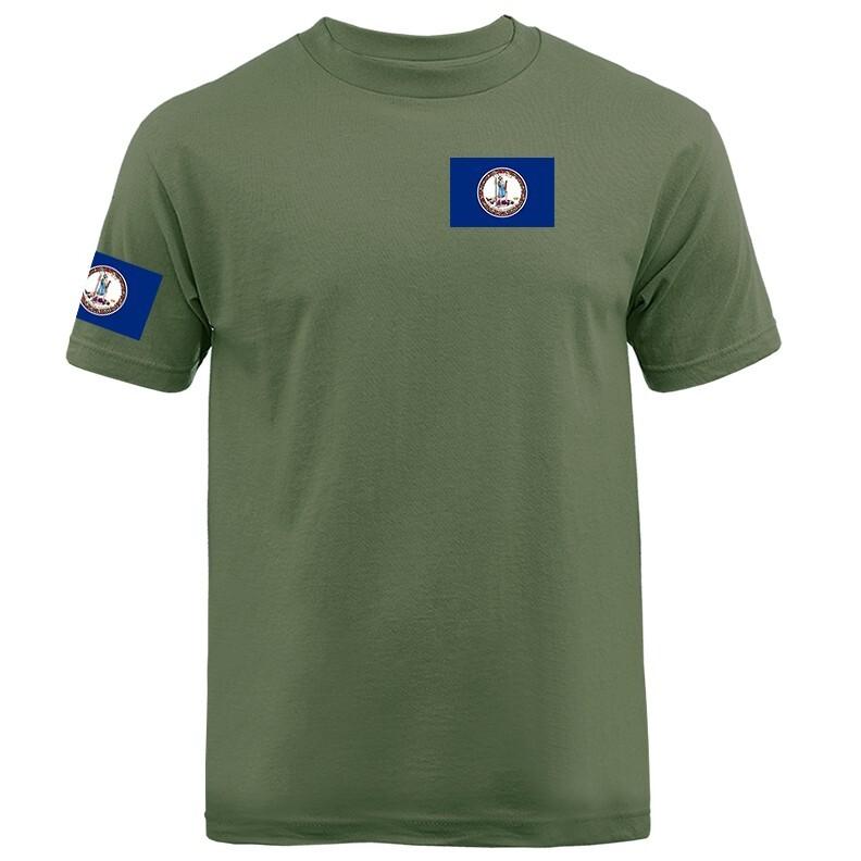 State of Virginia Flag Crest VA Graphic T-shirt Unisex T-Shirt XXXL