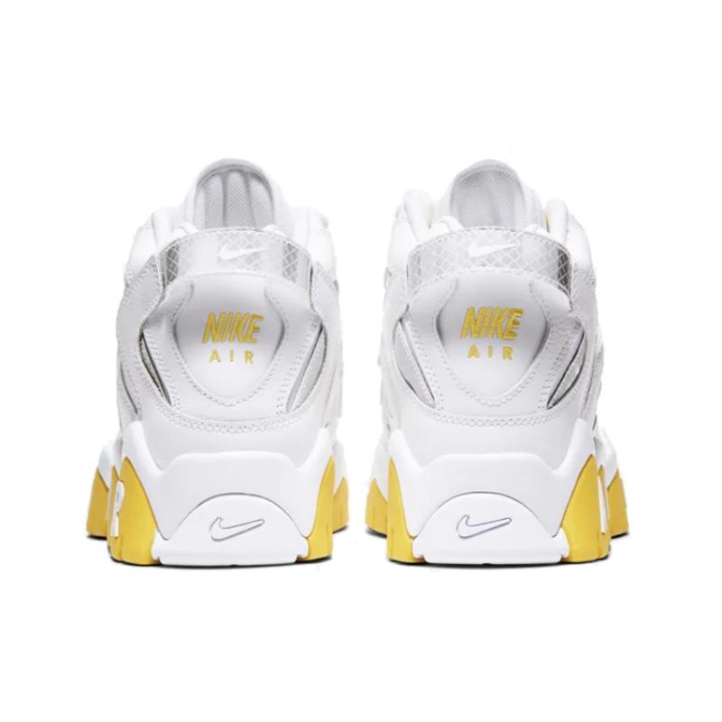 Nike Air Barrage Mid White Chrome Yellow Women's Sneakers CJ9574-100