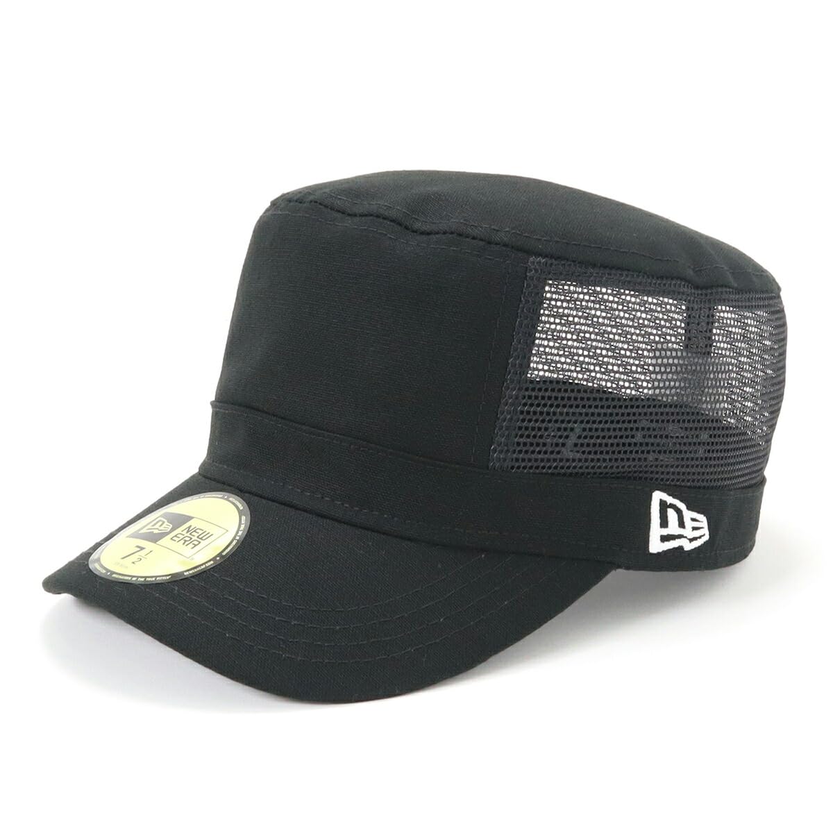 

[New Era] Military Work Cap Hat Black/Mesh 7 WM-01 MESH DUCK BLK/WHT 23J