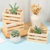 10Pcs Wooden Crates Nesting Decor Wood Box Farmhouse Storage Basket Container for Display and Organization Home Centerpieces