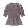 European and American Style, New Women's Clothing, Foreign Style, Fashionable and Fashionable Honeycomb Plaid Shirt 7484060