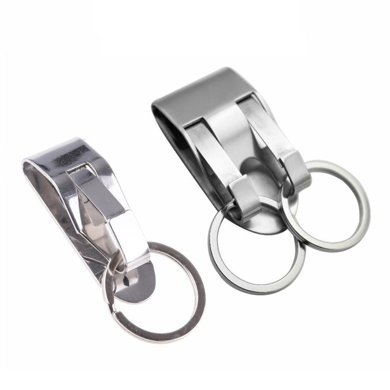 Stainless Steel Waist Hook Hanging Car Key Buckle Key Clip Belt Hook Buckle Outdoor Buckle Keychain Bag Strap Tools