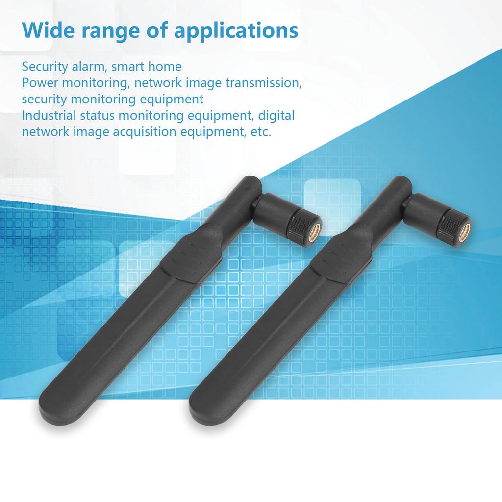 2Pcs Omnidirectional   2.4GHzCelsius5.8GHz 2 Frequency WiFi Router SMA Male Foldable Glue Stick