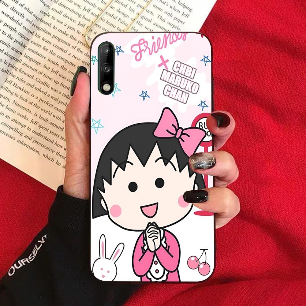 Cartoon Chibi Maruko Chan Phone Case For Huawei Honor 10 lite 9 20 7A 9X 30 50 60 70 pro plus Soft Silicone Cover