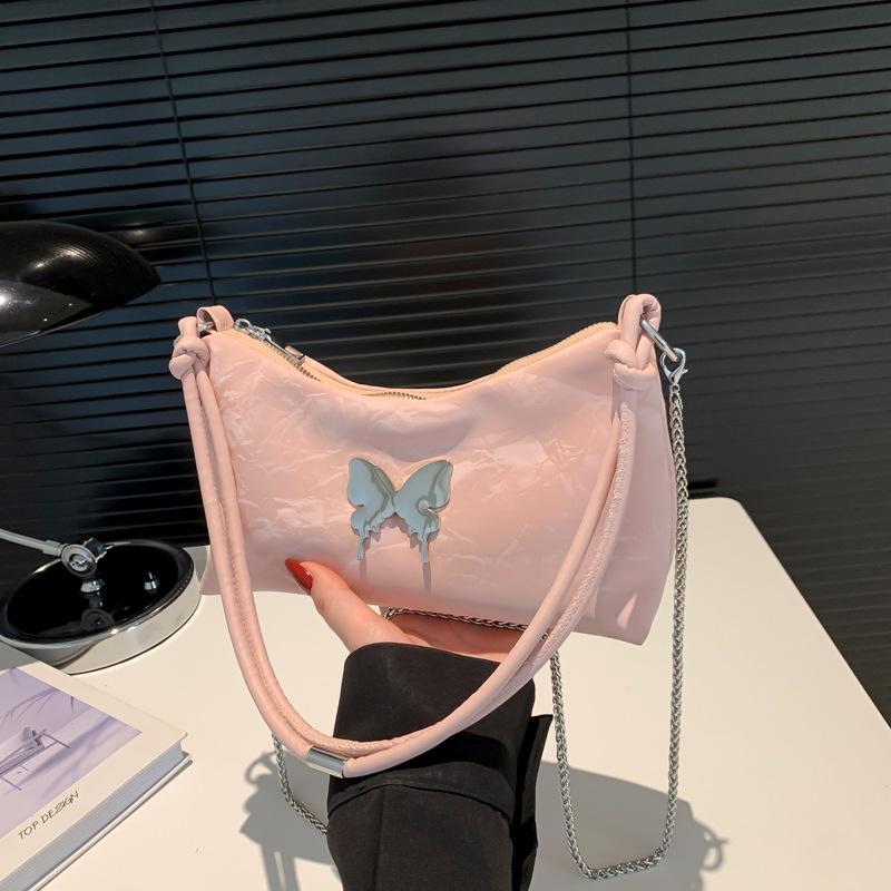 Simple Underarm Bag Beautiful One Shoulder Women's Bag Spring and Summer New Korean Style Hand-held Fashionable Bow Bag for Women