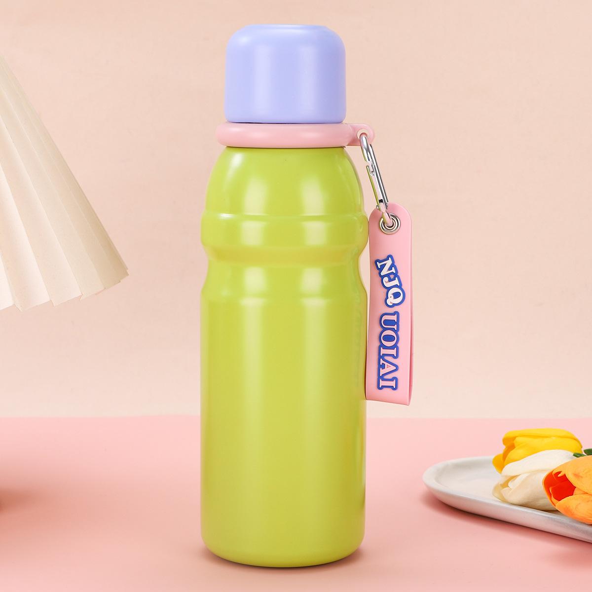 

New Speng Colorful Accompanying Cup Steel Double-layer Vacuum Insulated Cup Outdoor Handy Sports Kettle Durable 600ml