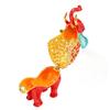 Enamel Elephant Jewelry Box Decorative Jewelry Organizer for Rings Earrings Jadestone Desktop Decor Gift Gold Red