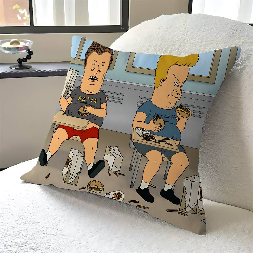 B-Beavis And Butt-Head Personalized Pillow Dust Cover Bedroom Kids Party Decoration Pillowcase Birthday Children Gift