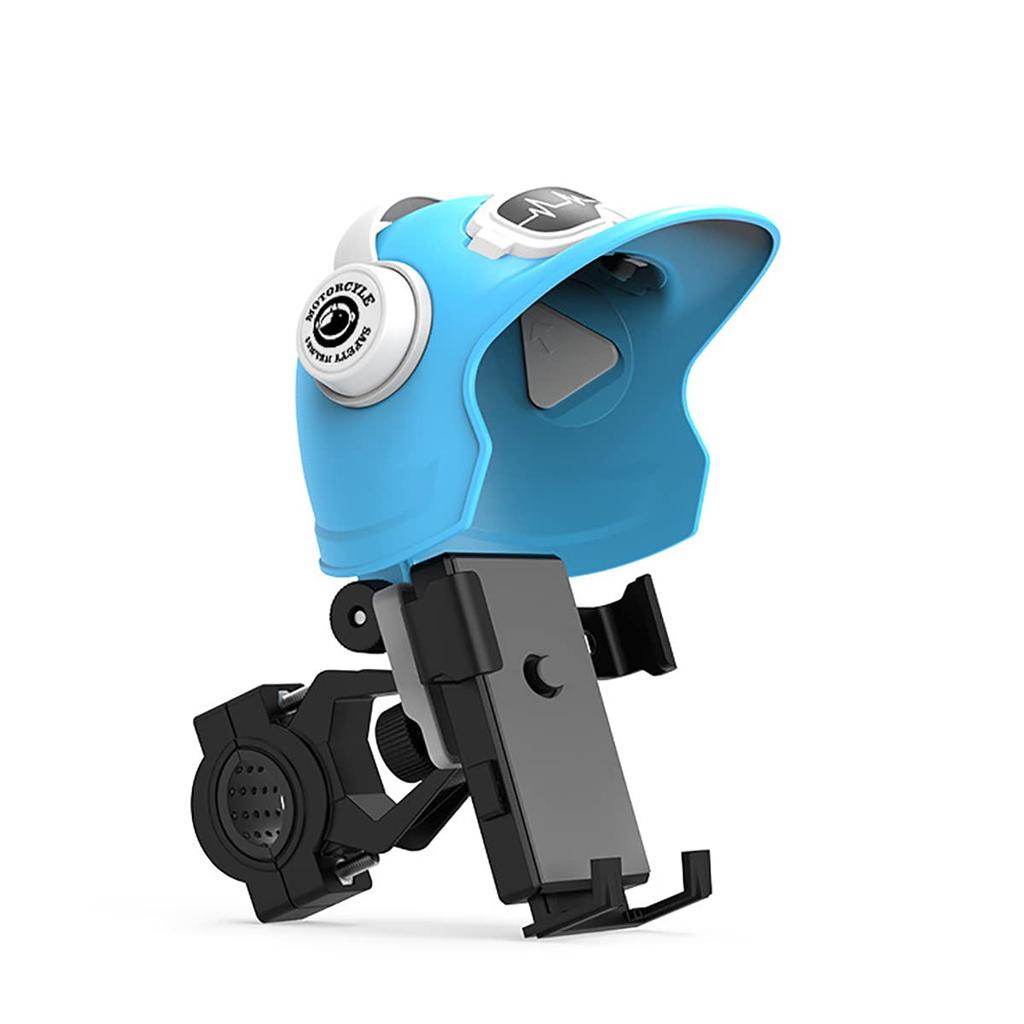 360° Rotation Sunshade Phone Holder for Motorbike Anti-Rain Adjustable Motorcycle Phone Holder Durable Motorbike Phone Mount