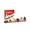 Non-Toxic New Christmas Mini Building Block Santa Claus Train Model Building Block Diy Ornaments Bricks Toys For Children Adult Gift