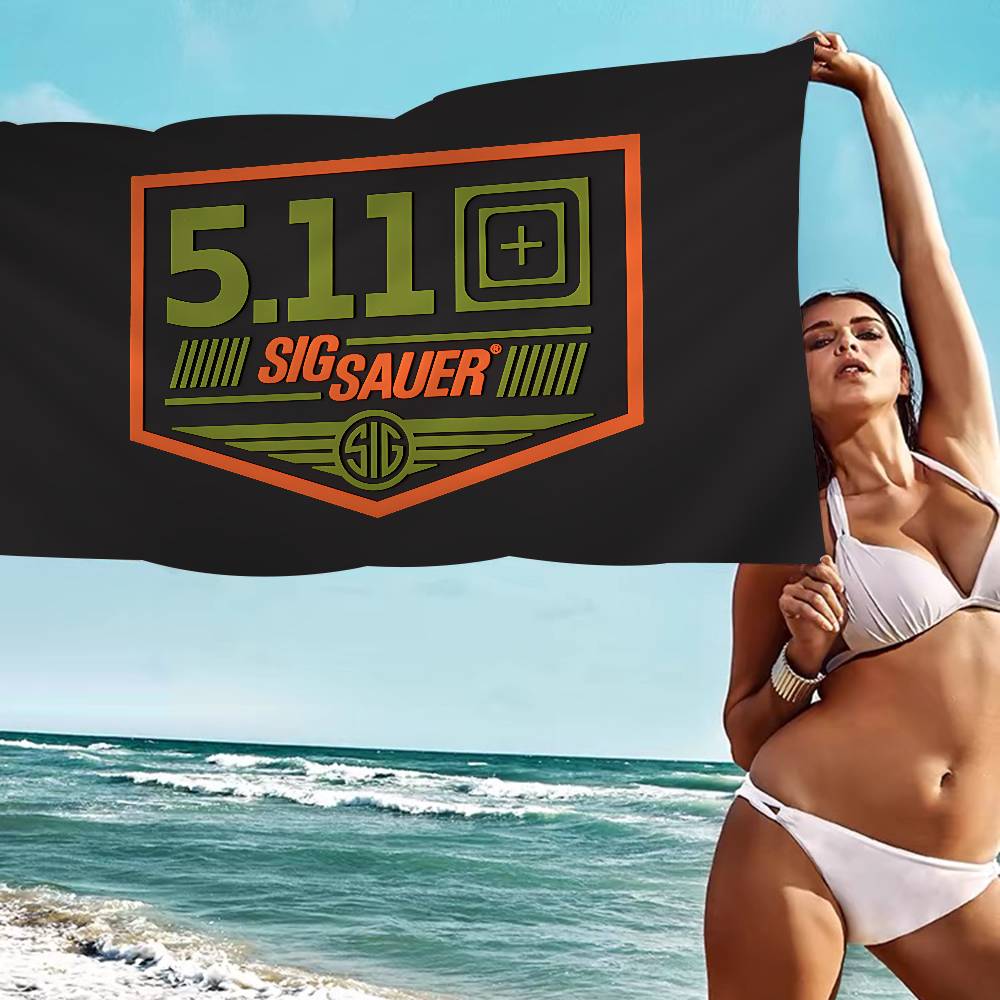 Tactical Logo 5 Anime Beach Swimming Towel Soft Absorbent Washcloth Children's Gifts For Kids Travel Camping Gym