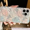 Internet Celebrity Transparent Mobile Phone Case for Apple 15 Oil Painting iPhone14/13/12 Niche 16plus Anti-drop 11 Sets